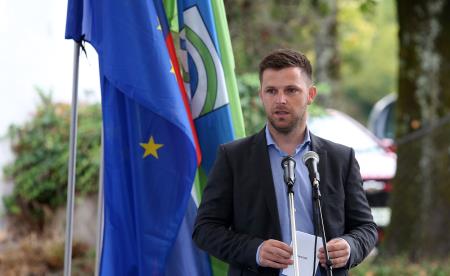 Otvoritev hodnika in kolesarske steze Cerknica  Dolenje Jezero 16 FOTO LJUBO VUKELIČ